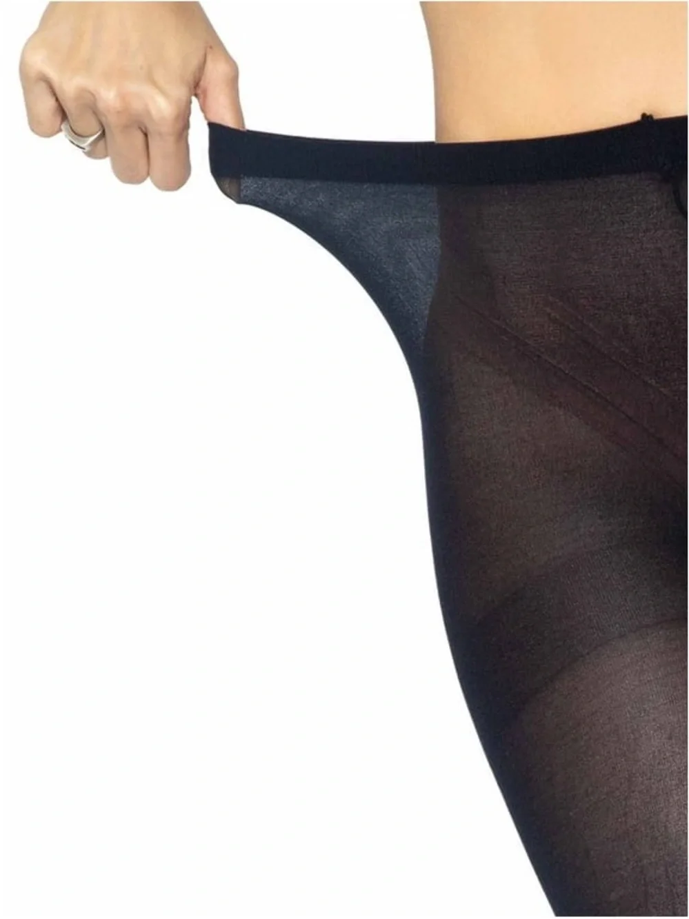 Brand New-Leg Avenue Black Nylon Hosiery Tights